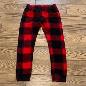Cat & Jack Red and Black Pajama Bottoms Buffalo Check